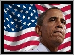 Barack Obama, Prezydent, Stany Zjednoczone, Flaga