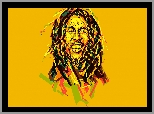 Bob Marley, Reggae, Grafika, Piosenkarz
