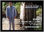 Borat, Sacha Baron Cohen, garnitur, toaleta
