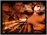 Brad Pitt,wiatrak, sweterek