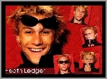 Heath Ledger,uśmiech, okulary
