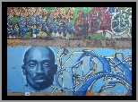 2 Pac, Ścina, Graffiti