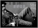 Adrien Brody,szary, garnitur