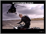 Stormbreaker, Alex Pettyfer, śmigłowiec, quad, ulica, niebo