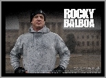 Rocky Balboa, trening, bluza, Sylvester Stallone, zima