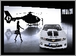 Chevrolet, Camaro, Helikopter, Kobieta, Mężczyzna