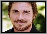 Christian Bale,wąsik, broda