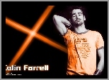 Colin Farrell,t-shirt, napisy