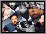 David Duchovny,twarze, niebieskie oczy