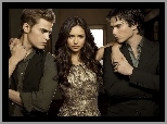 Nina Dobrev, Paul Wesley, Ian Somerhalder, Serial, Pamiętniki wampirów, The Vampire Diaries