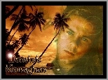 Dominic Monaghan,palmy, plaża