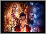 Film, Aladyn, Aladdin, Księżniczka, Aktorka, Naomi Scott, Aktorzy, Mena Massoud, Will Smith, Plakat