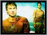 Filmy Lost, Ian Somerhalder, podarta, koszulka