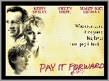 Pay It Forward, Kevin Spacey, Haley Joel Osment, Helen Hunt, kartka