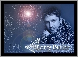 Gerard Butler,sweter, motyl