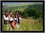 Górale, Mężczyźni, Muzyka, Instrumenty, Góry