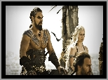 Gra o tron, Game of Thrones, Daenerys - Emilia Clarke, Khal Drogo - Jason Momoa