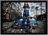 Graffiti, Mężczyzna, Chevrolet