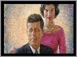 Kobieta, Jacqueline Kennedy Onassis, Mężczyzna, John F Kennedy, Grafika