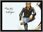 Heath Ledger,skórzana kurtka, okulary