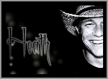 Heath Ledger,uśmiech, kapelusz