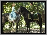Aktorka, Lily James, Richard Madden, Konie, Film, Kopciuszek