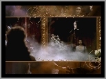 dym, Phantom Of The Opera, Emmy Rossum, Gerard Butler, kwiaty