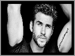 Liam Hemsworth, Aktor, Czarno-białe, Tatuaż