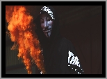 Maska, Anonimowy, Mężczyzna, Anonymous, Dym