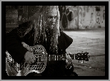 Mężczyzna, Gitara, Czarno-białe