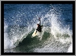 Mężczyzna, Morze, Fala, Surfing
