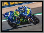 Motocykl, Yamaha YZR-M1, Valentino Rossi, Prędkość, MotoGP, Wyścigi, Grand Prix Wielkiej Brytanii 2017, Silverstone Circuit
