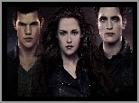 Saga, Zmierzch, Aktorzy, Taylor Lautner, Kristen Stewart, Robert Pattinson