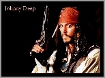 kapitan, Piraci Z Karaibów, Johnny Depp, pistolet