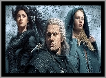 Serial, Wiedźmin, The Witcher, Aktorka, Anya Chalotra, Yennefer z Vengerbergu, Aktor, Henry Cavill, Geralt z Rivii, Freya Allan, Ciri