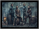 Serial, Muszkieterowie, The Musketeers, Atos, Tom Burke, Aramis, Santiago Cabrera, D Artagnan, Luke Pasqualino, Portos, Howard Charles