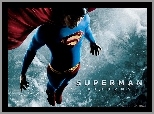 Superman Returns, Brandon Routh, leci, niebo