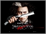 Sweeney Todd, Johnny Depp, brzytwa, do