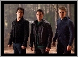 Pamitniki wampirw, The Vampire Diaries, Ian Somerhalder, Michael Trevino, Paul Wesley