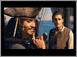 Piraci Z Karaibów, statek, Orlando Bloom, Johnny Depp