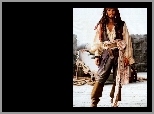 Piraci Z Karaibów, armata, Johnny Depp, kapitan