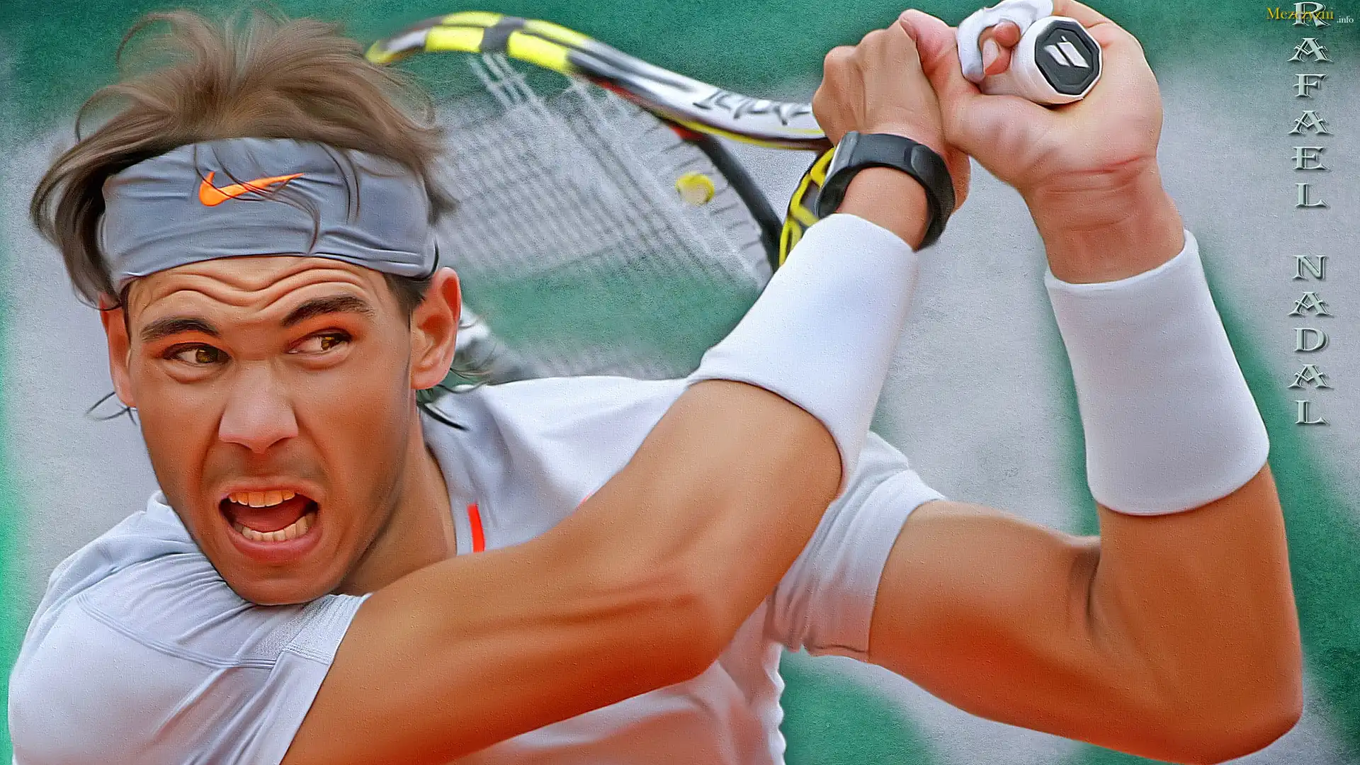 Rafael Nadal, Tenis, Grafika