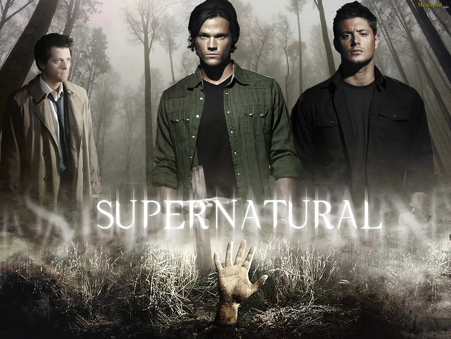 Supernatural, Nie z tego świata, Cass - Misha Collins, Sam - Jared Padalecki, Dean - Jensen Ackles